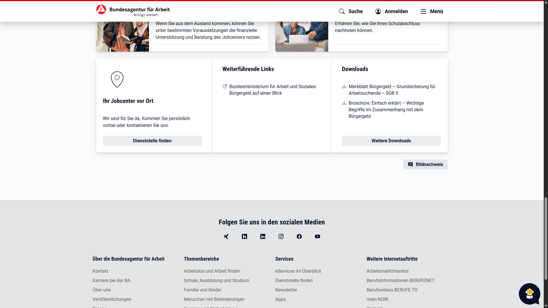 Original: other help card + footer